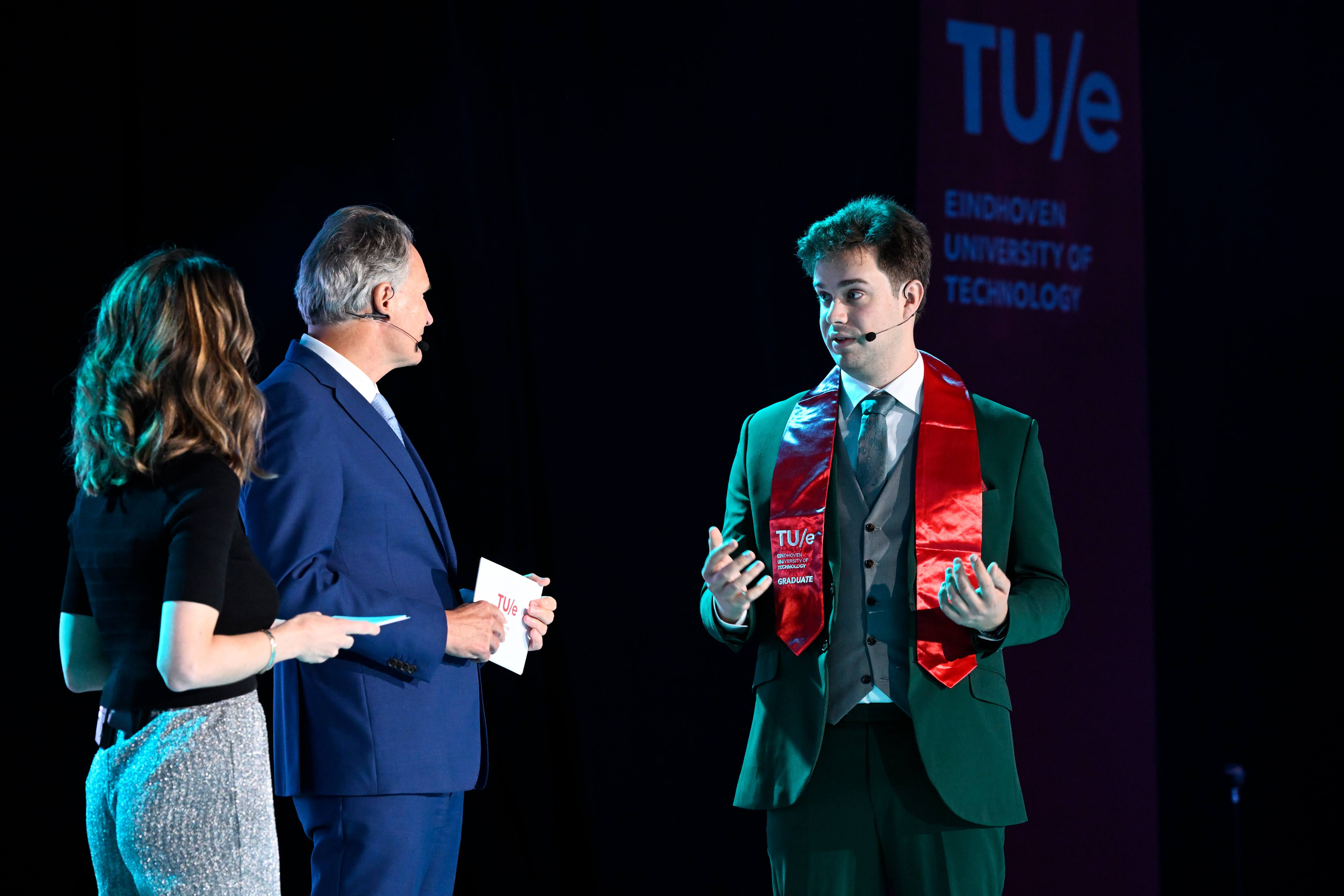 Bas at his BSc graduation ceremony at TU Eindhoven